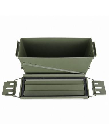 Foyoto Boîte de rangement étanche en acier type ammobox