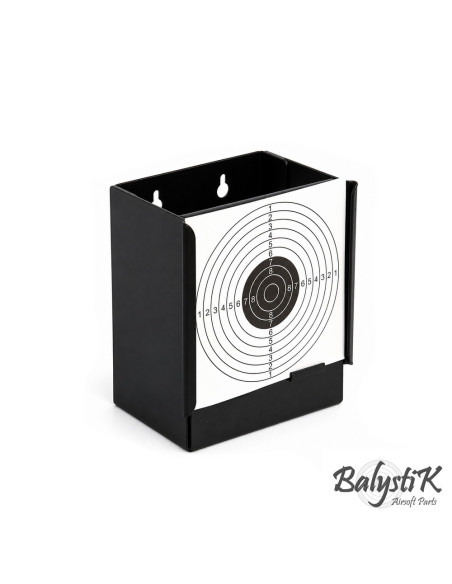 Balystik Cible métallique avec cible papier de rechange