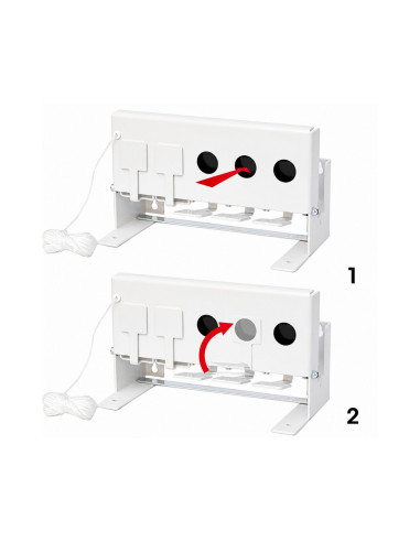 Balystik Cible en acier type Biathlon - 5 coups