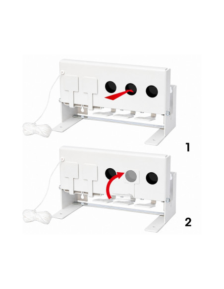Balystik Cible en acier type Biathlon - 5 coups