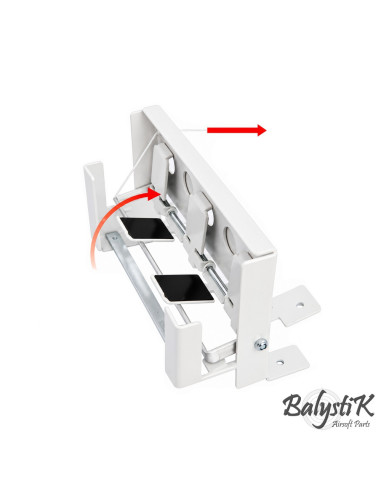 Balystik Biathlon-style steel target – 5 shots