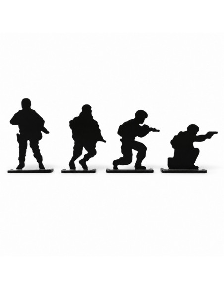 Foyoto Set of 4 metal military-style silhouette targets