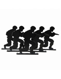 Foyoto Set of 5 metal military-style silhouette targets - Type 3 2