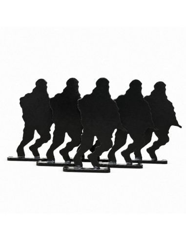 Foyoto Set of 6 metal military-style silhouette targets - Type 2
