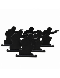 Foyoto Cibles type silhouette militaire en métal 6pcs - Type 4 2