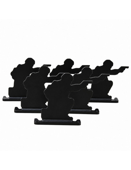 Foyoto Set of 6 metal military-style silhouette targets - Type 4