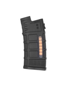 Battleaxe chargeur Mid-cap 80 billes type PMAG pour AUG AEG - Noir