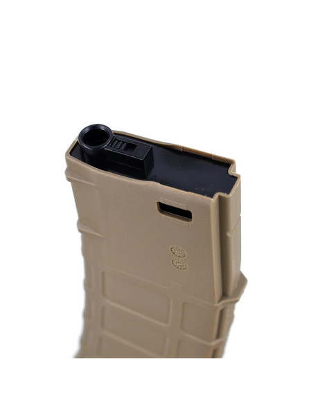 Battleaxe Chargeur Mid-cap 150 billes type PMAG pour M4 AEG - Tan