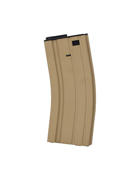 Battleaxe Chargeur métal Mid-Cap 60 billes type STANAG pour M4 AEG - Tan