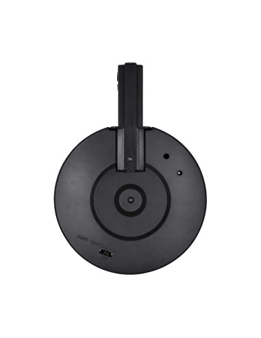 A&K Drum électrique 2200 billes pour M4/M16 AEG - Noir