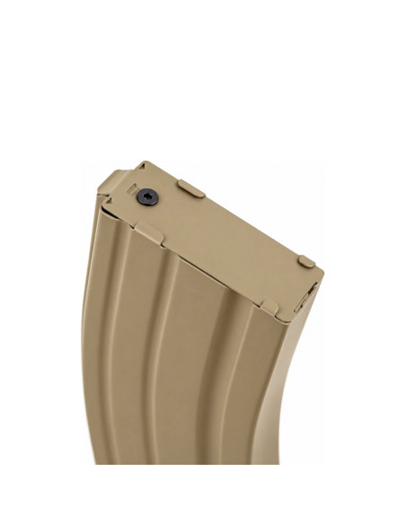 Battleaxe Mid-cap 60bbs metal STANAG type magazine for M4 AEG - Tan