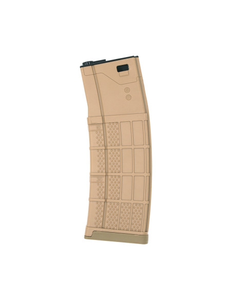 Battleaxe Mid-cap 200bbs Lancer L5 type magazine for M4 AEG - Tan