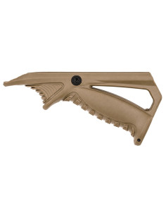 Battleaxe Poignée avant inclinée pour rail de 20 mm - Tan