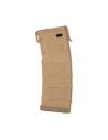 Battleaxe Mid-Cap 130bbs PMAG type magazine with dust cover for M4 AEG - Tan