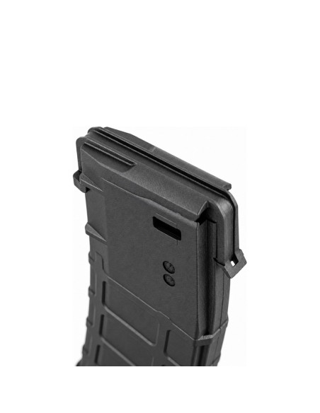 Battleaxe Mid-Cap 130bbs PMAG type magazine with dust cover for M4 AEG - Black