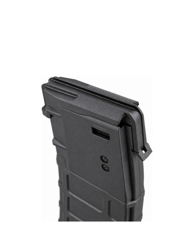 Battleaxe Hi-Cap 350bbs PMAG type magazine with Dust cover for M4 AEG - Black