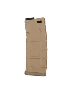 Battleaxe Chargeur Mid-Cap 130 billes type PMAG pour M4 AEG - Tan
