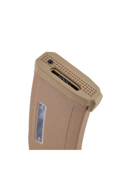 Battleaxe Chargeur Hi-cap 400 billes pour M4 AEG - Tan