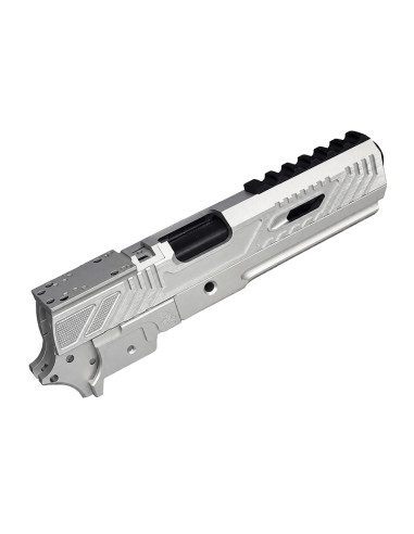 5KU Limcat Wildcat Slide and frame kit with RMR plate for 5.1 Marui Hi-Capa - Silver / Black