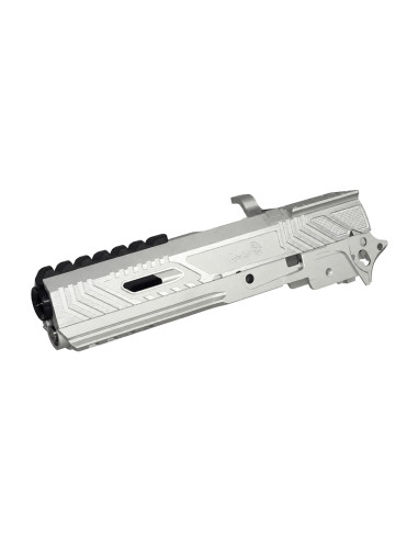 5KU Limcat Wildcat Slide and frame kit with RMR plate for 5.1 Marui Hi-Capa - Silver / Black