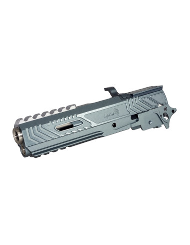 5KU Limcat Wildcat Slide and frame kit with RMR plate for 5.1 Marui Hi-Capa - Grey / Silver