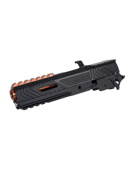 5KU Kit culasse et frame Limcat Wildcat avec plaque RMR pour Hi-Capa Marui 5.1 - Noir / Bronze
