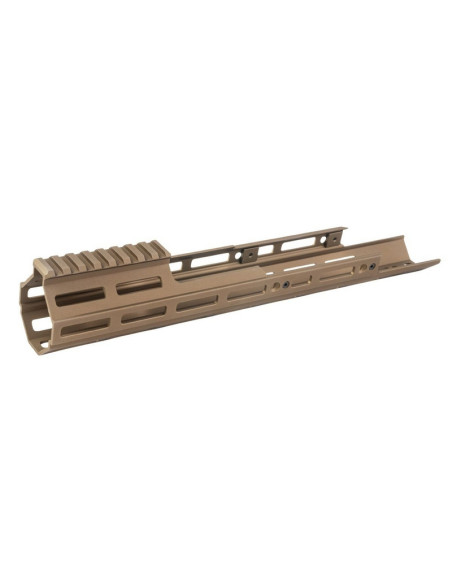 Airsoft Artisan M-Lok long handguard for SCAR AEG / GBBR Tokyo Marui - Tan