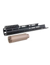 Airsoft Artisan M-Lok long handguard for SCAR AEG / GBBR Tokyo Marui - Black