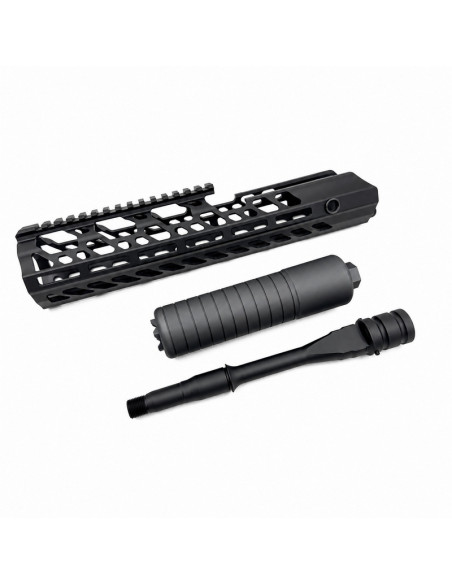 Airsoft Artisan 12 Inch SUR300 handguard set for MCX Virtus Sig Air AEG - Black