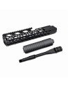 Airsoft Artisan 12 Inch SUR300 handguard set for MCX Virtus Sig Air AEG - Black