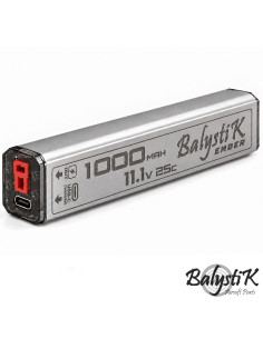 Balystik AEG replica wireless Li-Po battery 1000mAh 11.1V 25C - T-Plug