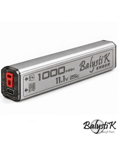 Balystik AEG replica wireless Li-Po battery 1000mAh 11.1V 25C - T-Plug