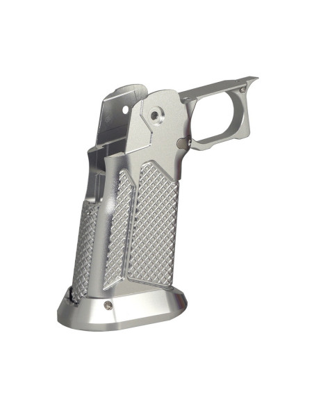 5KU Grip CNC Type 10 pour Hi-Capa Tokyo Marui - Silver
