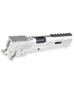 5KU Limcat Wildcat Slide and frame kit with RMR plate for 5.1 Marui Hi-Capa - Silver / Black 2