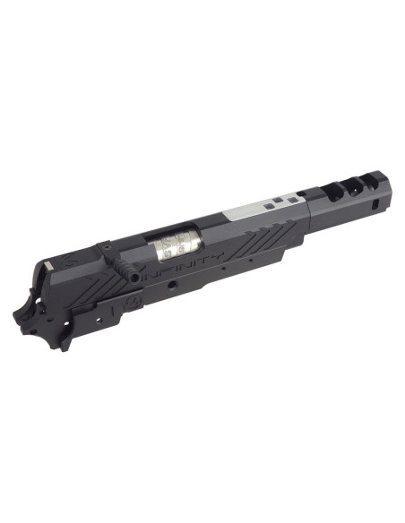 5KU Kit culasse et frame CNC Infinity IMM pour Hi-Capa Marui - Noir / Silver