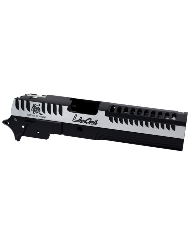 5KU Kit culasse et frame CNC LimCat pour Hi-Capa 5.1 Tokyo Marui - Noir / Silver