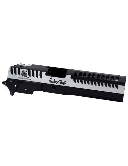 5KU Kit culasse et frame CNC LimCat pour Hi-Capa 5.1 Tokyo Marui - Noir / Silver