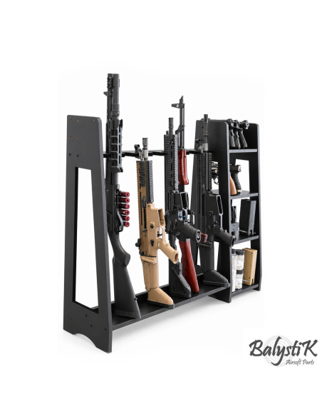 Balystik Râtelier vertical en bois pour répliques longues et répliques de poing