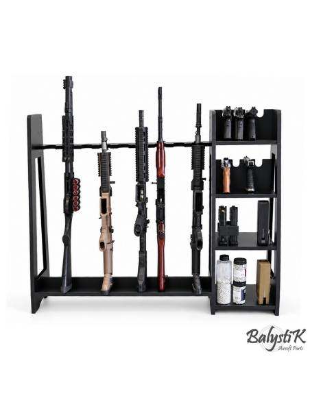 Balystik Râtelier vertical en bois pour répliques longues et répliques de poing