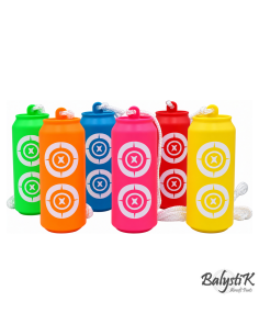 Balystik Set of 6 reusable can-shaped shooting targets