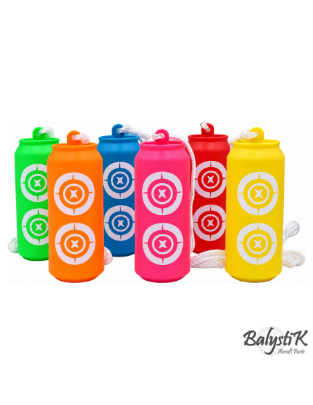 Balystik Lot de 6 cibles de tir réutilisables en forme de canettes
