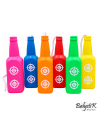 Balystik Lot de 6 cibles de tir réutilisables en forme de bouteilles - Style n°1