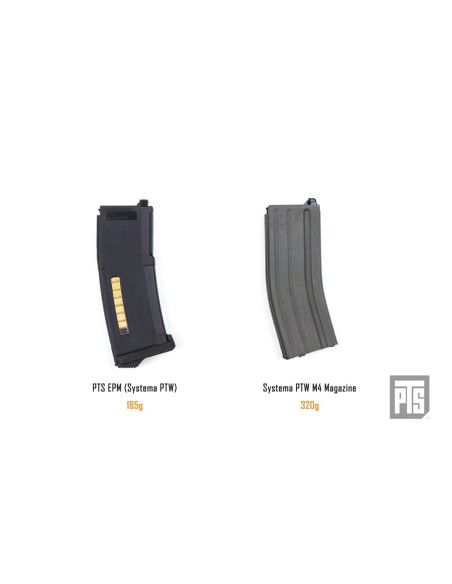 PTS 120rds Enhanced Polymer Magazine (EPM) for PTW M4 - Black - 