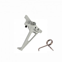 FCC Flat Styled CNC RACE Trigger for PTW M4 (grey)