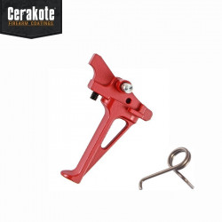 FCC Flat Styled CNC RACE Trigger for PTW M4 Cerakote (RED)