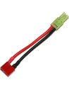 Adaptateur batterie T-plug femelle a mini tamiya male