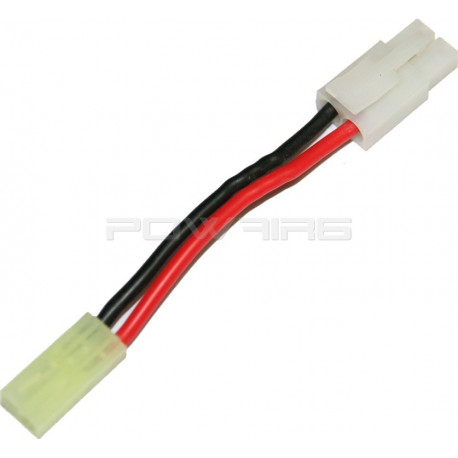 battery wire plug converter for large plug (male) to mini Tamiya plug (female) - 