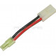 battery wire plug converter for large plug (female) to mini Tamiya plug (male) - 