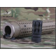 BIG DRAGON KAC style QD silencer with Flash hider BD3533A - tan - 