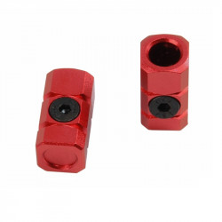 Castellan octogonal latches for Ultimate charging handle - Red